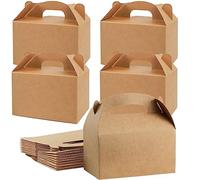 24 Pack Kraft Party Favor Treat Boxes Thickened Paper Gift Box Candy Snack Goodie Bag Gift Wrapping Box DIY Blank Box for Birthdays Wedding Holiday Baby Shower Graduations