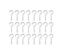 24 Pack Large Cabinet Door Painting Hanger Silver Zinc Plated Metal Screw-in Cup Hooks Painting Drying Threaded Hanger