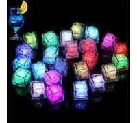24 Pack Light Up Ice Cubes, Light Up Bath Toys,Multi Color Led Ice Cubes for Drinks with Changing Lights, IP67 Waterproof Reusable Bath Lights for Kids,Ice Cube for Club Bath Bar Party Wedding Decor