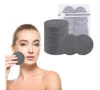 24 Pack Makeup Remover Pads, Microfibre Makeup Remover Wipes, Eco Friendly Reusable Make Up Pads with Laundry Bag, Washable Facial Cleansing Towel for All Skin Type (Dark Grey, Pack of 24)