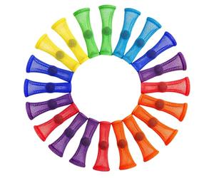 24 Pack Marble Mesh Fidget Toy, Colourful Silent Fidgets Set Braided Mesh Tube with Marbles Soothing Stress Relief Sensory Toys Quiet Fiddle Toys for Anxiety Focus for Kids and Adults (6 Colours)