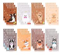 24 Pack Mini Dog Notepads Small Notebooks for Kids Dog Themed Party Favor Puppy Animal Spiral Pocket Notebooks Diary Memo Planner for Classroom Rewards Goody Bags Stuffers, 2.36 x 3.94 Inch
