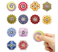 24 Pack Mini Fidget Spinners for Kids Adult Party Bag Fillers Retro Pass the Parcel Prizes Stress Relief Sensory Fidget Toys Pack Hand Spinners for Desk School Christmas Fidget Toys(1.57 Inch)