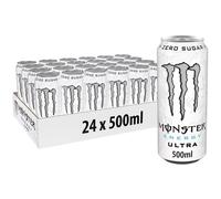 24-Pack Monster Energy Ultra White 500ml Cans Zero Sugar