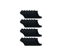 24 Pack Multipack Cotton Trainer Socks Sock Snob Black 4-5