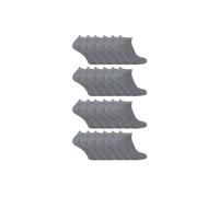 24 Pack Multipack Cotton Trainer Socks Sock Snob Grey 4-5