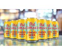 24-Pack Old Jamaica Ginger Beer 330ml Cans Authentic Jamaican Root Ginger