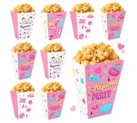 24 Pack Pajama Party Popcorn Boxes Pink Sleepover Snack Boxes for Girls