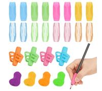 24 Pack Pencil Grips for Kids, Soft Writing Aid for Right or Left Hand