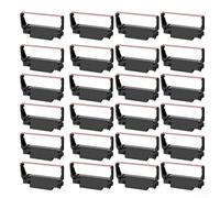 24 Pack Pos Printer Ribbons Compatible With Erc30 Erc34 Erc38 Tm-U220 M188B, Black Red Purple Ink Cartridges For Office Restaurant Cashier Systems(black)