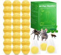 24 Pack Rodent Mouse Repellent Spider Wasp Repellent - Natural Peppermint Oil Rat Mice Deterrent Indoor Outdoor, Quick and Easy Repel Mouse, Safe for Pets Children