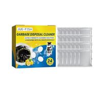24 Pack Sink Cleaning Tablets, Garbage Disposal Cleaner & Deodoriser, Extra Strength Drain Cleaning Tablets with Fresh Scent for Kitchen Sink, Waste Disposal & Odour Removal