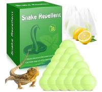 24 Pack Snake & Lizard Repellent for Yard, Natural Rodent Repellent Balls for Outdoors and Indoor, Keep Snakes Lizard and Rodent Away from Lawn Yard Garden Camping Fishing Pet Safe
