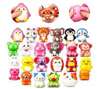 24 Pack Squeeze Party Favors Toys, Soft Squeeze Fidget Squishy Toys Kawaii Squishys Slow Rising Animals for Boys Girls Birthday Party Favors, Goodie Bag Stocking Stuffer