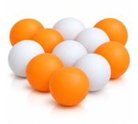24 Pack Table Tennis Balls 40mm - White & Orange Ping Pong Balls for Training, Practice, Games, Clubs & Home Use