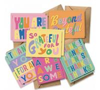 24-Pack Thank You Cards Multipack, Colorful Graffiti Thank You Cards with Envelopes, Blank Inside Greeting Card Set, Fun & Personal Thank You Gift for Teachers, Wedding, Party & Birthday