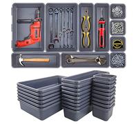 24 Pack Tool Box Organizer - Tool Tray Dividers, Drawer & Chest Organizer for Hardware, Parts & Silverware