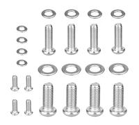 24 Pack TV Mount Hardware Kit, VESA TVMount Screws, Universal TVMounting Hardware Kit, Vesa Screw TVStand Screw Stainless for TV and Monitor Mounts Bracket Fixing Stainless Steel Screws Washers