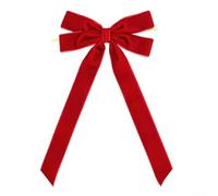 24 Pack Velvet Christmas Bows 26cm Easy Hang Wreath Decor Mixed Colors | Soft velvet material in red pink green brown black white blue 26x13cm size suitable for trees doors parties