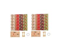 24 Pack Wrapping Paper Sheets,for Christmas Birthday Party Wrapping Paper Set Gift Wrap Papers