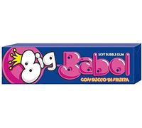 24 PACKET CHEWING GUM BIG BABOL TUTTI FRUTTI ALL FRUIT STRAWBERRY