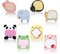 24 Packs Animal Sticky Notes for Party Bags, Mini Memo Note Pad, Self Adhesive Message Cartoon Animal Sticky Note Pads, Cute Sticky Notes for Student Gift, Beautiful Office