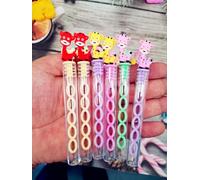 24 Packs Bulk Mini Animal Bubble Wands for School Summer Party Supplies, Classroom Fruit Birthday Party Prizes