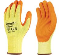 24 Pairs Latex Coated Orange Rubber Work Gloves Me