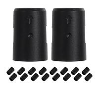 24 Pairs Metal Shelf Clips for Wire Shelving, Anti-Shift Locking Black | Plastic Construction, 3.5x2.4x2.1cm, Quick Setup for Shelving Posts in Offices and Warehouses