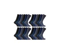 24 Pairs Multipack Ultimate Comfort 100% Cotton Socks Sock Snob Multi 11-14