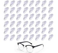 24 Pairs Nose Pads for Glasses, Spectacle Nose Pads, Push on Nose Pads Silicone, Nose Pads for Eyeglasses and Sunglasses