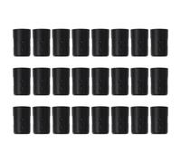 24 Pairs Plastic Wire Shelf Clips, Black 3.5x2.4x2.1cm | Replacement Hardware for Shelf Corner Collars, Supports Stable Loads, Suitable for Home Organisers and Warehouse Storage