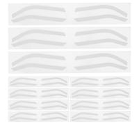 24 Pairs Reusable Silicone Eyebrow Stencil Brow Mapping Stickers