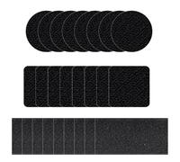 24 Pairs Rug Grips, Double-Sided Anti-Curl Carpet Clips for Carpeted Floors, Washable & Reusable 5cm x 5cm Rug Holders, Ideal for Various Carpets