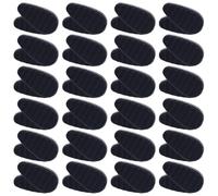 24 Pairs Silicone Eyeglass Nose Pads, Black Soft Non Slip Eye Glass Replacement Nose Grip Pads Adhesive Repair Kits for Glasses Sunglasses