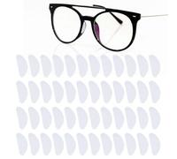 24 Pairs Silicone Nose Pads for Glasses & Sunglasses, Anti Slip Adhesive Nose Grips Soft Eyeglass Replacement Pads