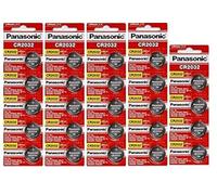 24 Panasonic CR2032 Batteries Lithium cr-2032 3V Coin Cell 4 Packs of 6 Batteries - Exp. Date 2022