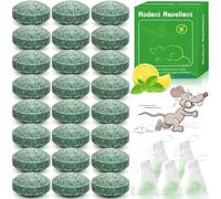 24 Pcak Rodent Repellent, Mice Repellent, Peppermint Rat Deterrent Outdoor Indoor Rodent Control, Mouse Repellent for Kitchen Attic Garage RV, Keep Mice Away