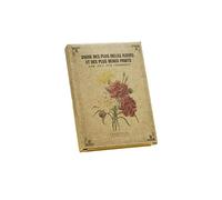 24 PCS 1 Set Postcards Set Literary Greeting Cards Blessing Message Card Vintage Redudder Hand-Painted Plant Atlas Flowers Postcard-Boxed