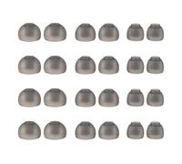 24 PCS/12 Pairs Earbud Tips, Replacement Ear Bud Rubber Tips, Silicone IEM Tips for kz zs10 pro, zs10 pro x, zsn pro x, zsn pro, Castor, edx pro, zar, zst, dqs, zas, ccz Melody (Clear Black, S/M/L)