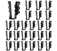 24 Pcs 2x6 Joist Hanger,Q235B Steel Black Powder Coated Face Mount Joist Hangers,Hurricane Ties for Rafters,Tie Brackets for Floor Deck and Ceiling Joists
