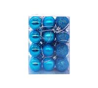 24 Pcs 30mm Christmas Ball Baubles Ornaments for Xmas Tree 3 Style Shatterproof Ornaments Hanging Balls Decoration for Birthday, Halloween, Holiday, Wedding, Christmas Tree Decorations