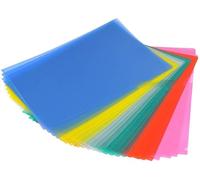 24 Pcs A4 Cut Flush Folders Plastic Top & Side Open Cut Flush File Document Wallet Folders A4 Sheet Protectors Report File Project Presentation Covers