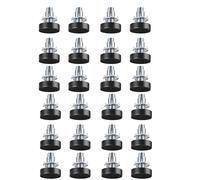 24 Pcs Adjustable Furniture Leveler Screw Leg Height Adjuster Accessories Chair Sofa Shelf Screws