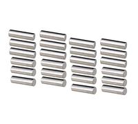 24 Pcs Alnico 5 Pickup Polepiece Pickup Magnet Slug Rods Set for Electric Guitar 15mm and 18mm