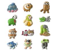 24 PCS Animal Push Pins, Mystical Chinese Mythical Colors Push Pins, Cute Pin with Resin and Metal, for Bulletin Board, Photo Wall, Office, School, Home Decoration