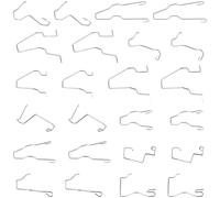 24 pcs Assorted Headlight Bulb Spring Clamp Holders for H1 H3 H4 H7 Bulbs Automotive Replacement Kit