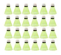 24 Pcs badminton shuttlecocks with high stability and durability, Lightweight Nylon Plastic Shuttlecocks, indoor outdoor badminton balls for sports, training, exercise, entertainment (Bright Yellow)