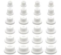 24 PCS Bathtub Jet Covers, Silicone Hole Plug, White Jet Tub Plug Cover Caps, Waterproof Tube Plugs, Pipe Tube Inserts for 9-10 mm 12mm 14mm 16mm 18mm 22-23mm Bathtub Hole, 6 Sizes