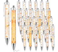 24 Pcs Bee Pens Employee Appreciation Gifts Inspirational Ballpoint Pens Bulk Motivational Black Ink Pen Thank You Gifts for Teacher Coworker Staff Team Volunteer Baby Shower Favors School Christmas